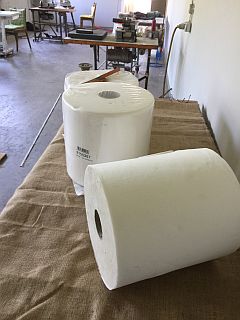 Vliest&uuml;cher auf Rollen